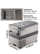 SucceBuy 20L 22L 35L 45L 55L Car Refrigerator Mini Fridge Freezer Portable Compressor Cooler DC 110-240V Ice Box for Camping