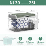 Alpicool NL 25L 35L 45L Car Refrigerator 12V Compressor Fridge Freezer 12/24V DC 100-240V AC Portable Cooler for Camping Travel