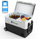 Foursun 21L/25L/35L/45L/55L Car Fridge Freezer with Bluetooth App Control Portable Compressor Cooler for Camping, Travel, Home