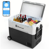Foursun 21L/25L/35L/45L/55L Car Fridge Freezer with Bluetooth App Control Portable Compressor Cooler for Camping, Travel, Home