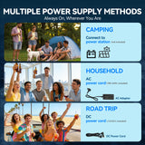 Foursun 21L/25L/35L/45L/55L Car Fridge Freezer with Bluetooth App Control Portable Compressor Cooler for Camping, Travel, Home