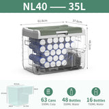 Alpicool NL 25L 35L 45L Car Refrigerator 12V Compressor Fridge Freezer 12/24V DC 100-240V AC Portable Cooler for Camping Travel
