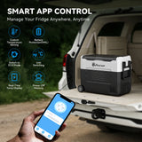 Foursun 21L/25L/35L/45L/55L Car Fridge Freezer with Bluetooth App Control Portable Compressor Cooler for Camping, Travel, Home
