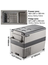 VEVOR  35L 45L 55L Car Refrigerator Mini Fridge Freezer Portable Compressor Cooler 12/24V DC 110-240V Ice Box for Camping