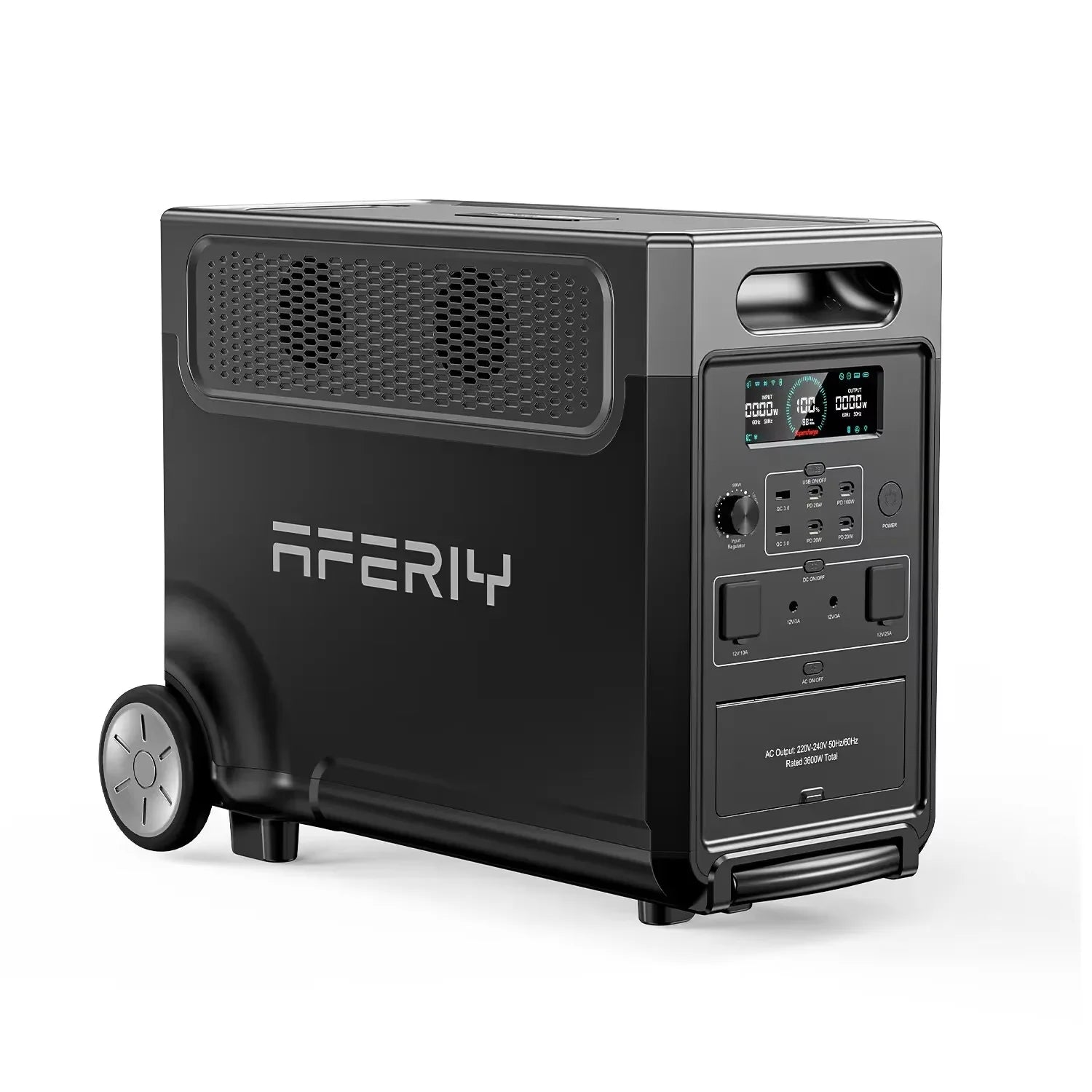 AFERIY P310 Portable Power Station 3600W Solar Generator 3840Wh LiFePO4 Battery Home Backup Outdoor Camping Mobile Power