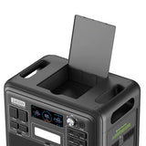 FOSSiBOT F2400 Portable Power Station, 2048Wh/640000mAh LiFePO4 Battery, 2400W(4600W Peak) Solar Generator, 3xAC RV Car USB Type-C QC3.0 PD DC5521 Pure Sine Wave Full Outlets, 1.5 Hours Fast Charging, MPPT Charge Controller B