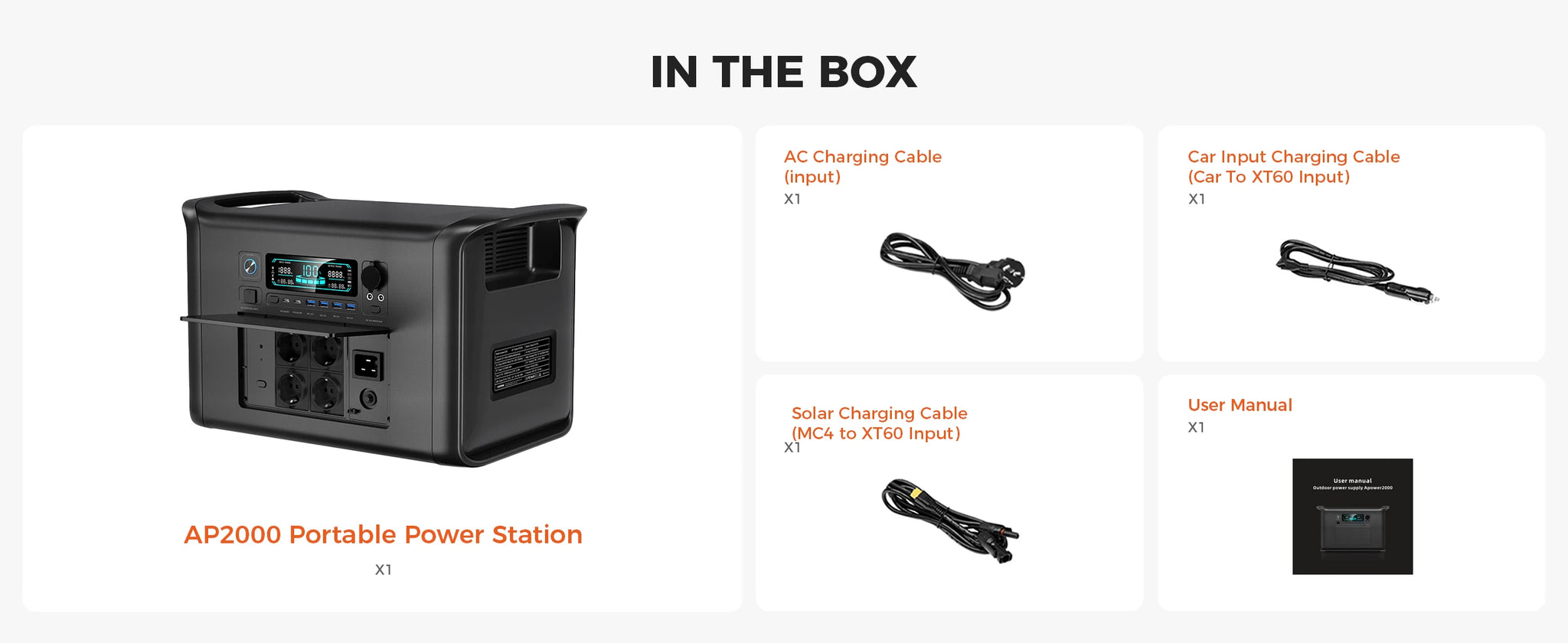 CTOLITY AP400 500W Portable Power Station 2048Wh LiFePo4 Battery 400W Solar Panel AP1000 1800W AC Charging Station Power Bank
