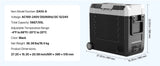 SucceBuy 35L/45L/55L Portable Foldable Handle Car Refrigerator with Wheel Compressor Freezer for Camping Picnics Car Home Traval