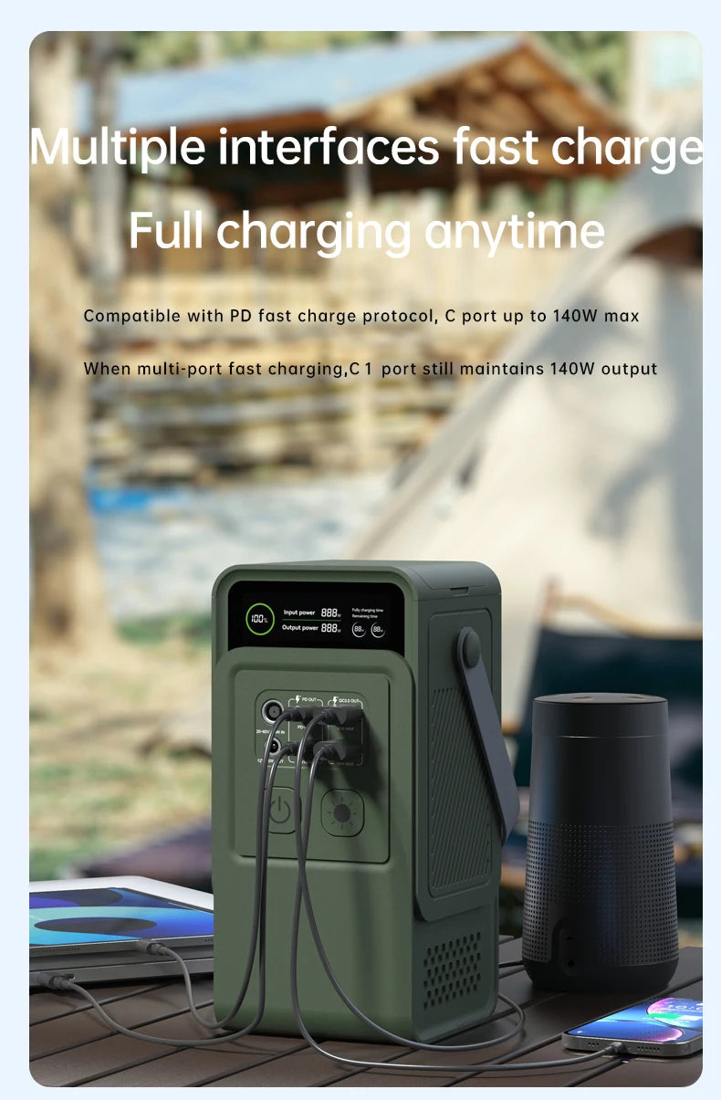 Power Stations 192Wh, 200W Portable Lifepo4 Battery, Power Bank for Camping, Emergency Energy, 60000mAh Capacity, Anker Power