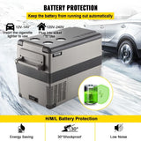 VEVOR  35L 45L 55L Car Refrigerator Mini Fridge Freezer Portable Compressor Cooler 12/24V DC 110-240V Ice Box for Camping
