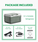 Alpicool NL9 9L Portable Refrigerator 12V/24V Small Car Fridge 100V~240V AC Electric Cooler Plug in Mini Freezer for Camping