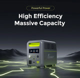 FOSSiBOT F1200 Portable Power Station, 1024Wh Capacity, 1200W Rated Power, 3 LED Light Modes, 7 Output Ports, BMS Protection, 5 Gears Input Regulator, EV-Grade LiFePO4 Battery, 4000+ Cycle Times