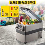 VEVOR  35L 45L 55L Car Refrigerator Mini Fridge Freezer Portable Compressor Cooler 12/24V DC 110-240V Ice Box for Camping
