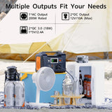 Flashfish E200 Portable Power Station 200W 151Wh LiFePO4 Battery Outdoor travel Vehicle usage Home Portable Carry Power Supply