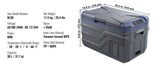 SucceBuy 30/37/45L Car Refrigerator Single Zone Portable Freezer&Built-in Light Compressor Cooler for Outdoor Camping RV