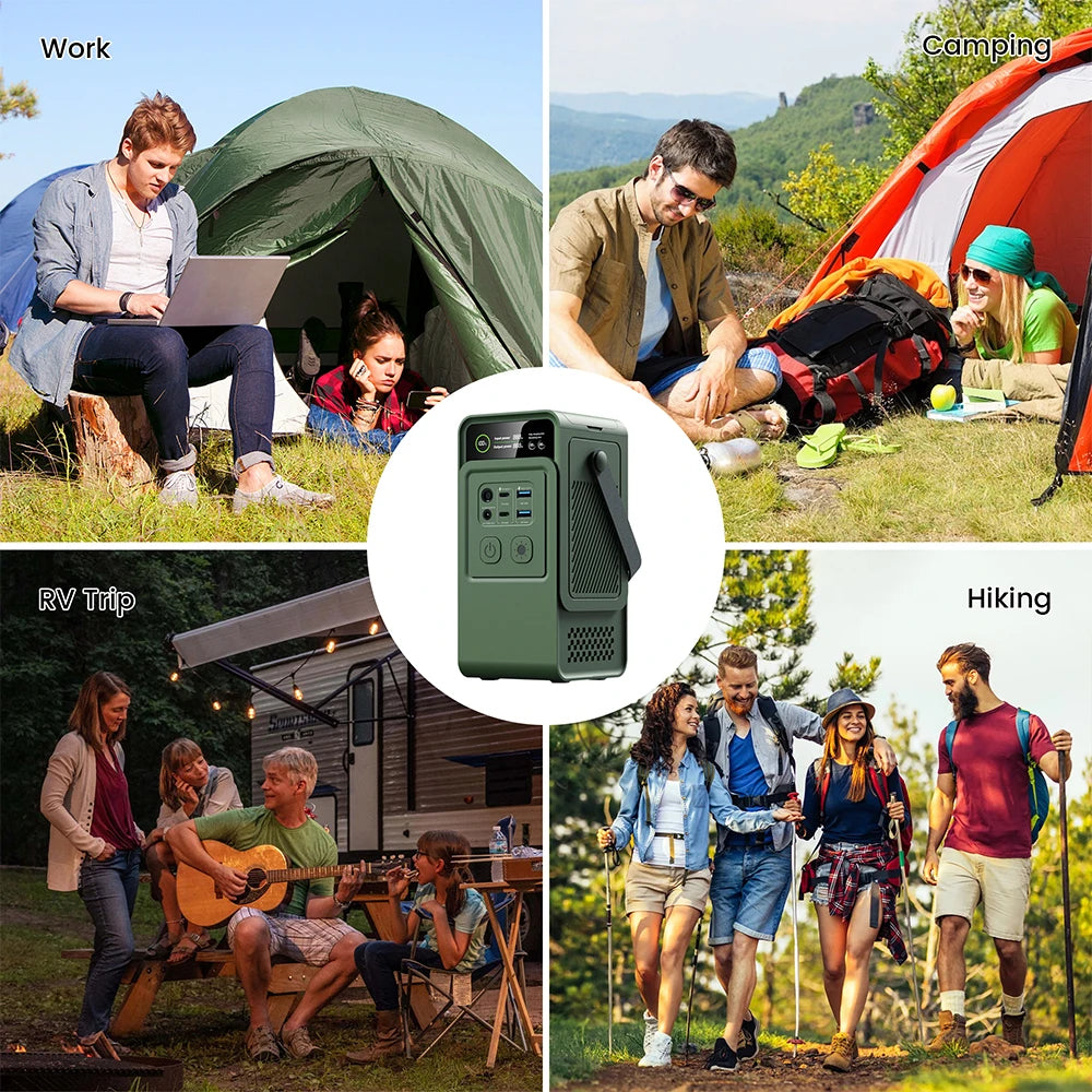 Power Stations 192Wh, 200W Portable Lifepo4 Battery, Power Bank for Camping, Emergency Energy, 60000mAh Capacity, Anker Power
