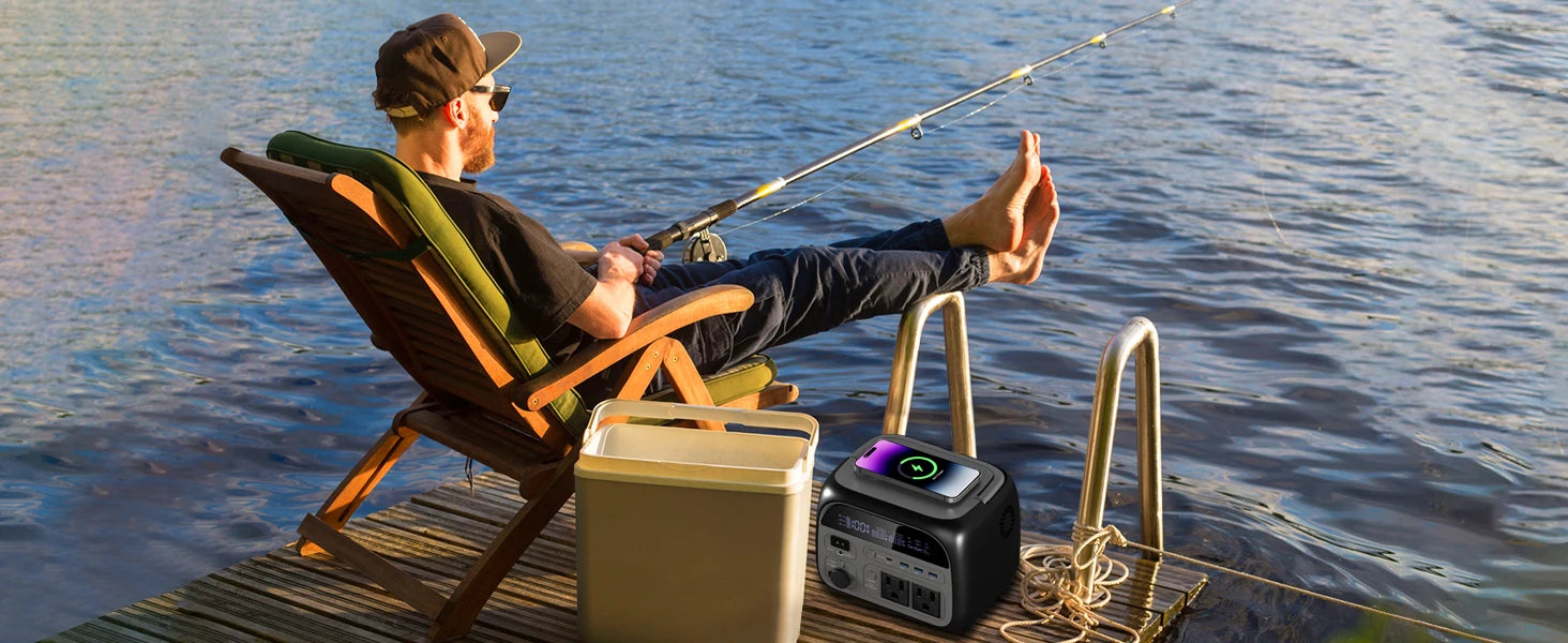 CTOLITY AP400 500W Portable Power Station 2048Wh LiFePo4 Battery 400W Solar Panel AP1000 1800W AC Charging Station Power Bank