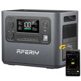 AFERIY AF-P210 Portable Power Station 2400W Solar Generator 2048Wh LiFePO4 Battery Home Backup Outdoor Camping Mobile Power
