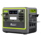 FOSSiBOT F2400 Portable Power Station, 2048Wh LiFePO4 Battery 2400W Output Solar Generator, 16 Output Ports, Intelligent Input Power Adjustment Knob, 3 Charging Methods, Bidirectional Inverter Technology