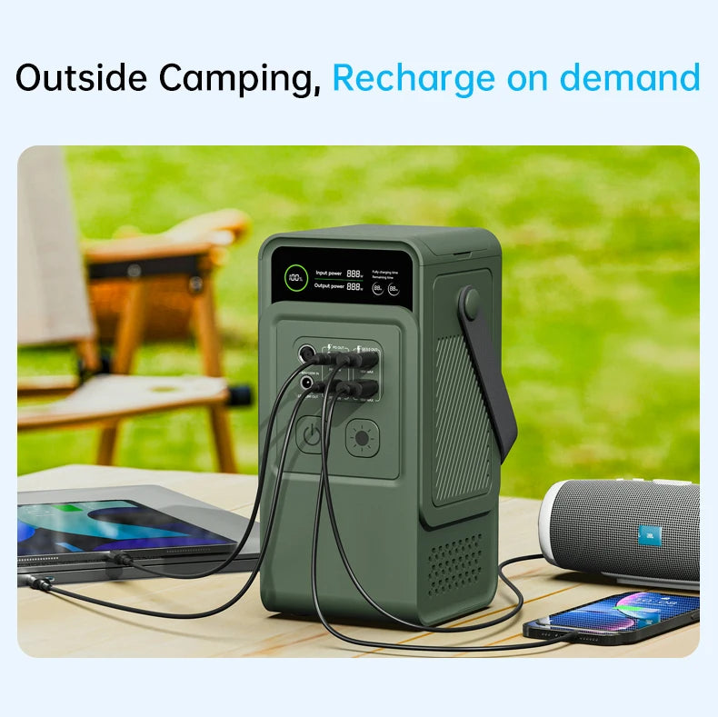 Power Stations 192Wh, 200W Portable Lifepo4 Battery, Power Bank for Camping, Emergency Energy, 60000mAh Capacity, Anker Power