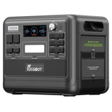 FOSSiBOT F2400 Portable Power Station, 2048Wh/640000mAh LiFePO4 Battery, 2400W(4600W Peak) Solar Generator, 3xAC RV Car USB Type-C QC3.0 PD DC5521 Pure Sine Wave Full Outlets, 1.5 Hours Fast Charging, MPPT Charge Controller B