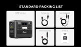 FOSSiBOT F2400 Pure Sine Wave Portable Power Station 2048Wh 2400W Output Generator 16 Output Ports Solar Portable Folding trolls