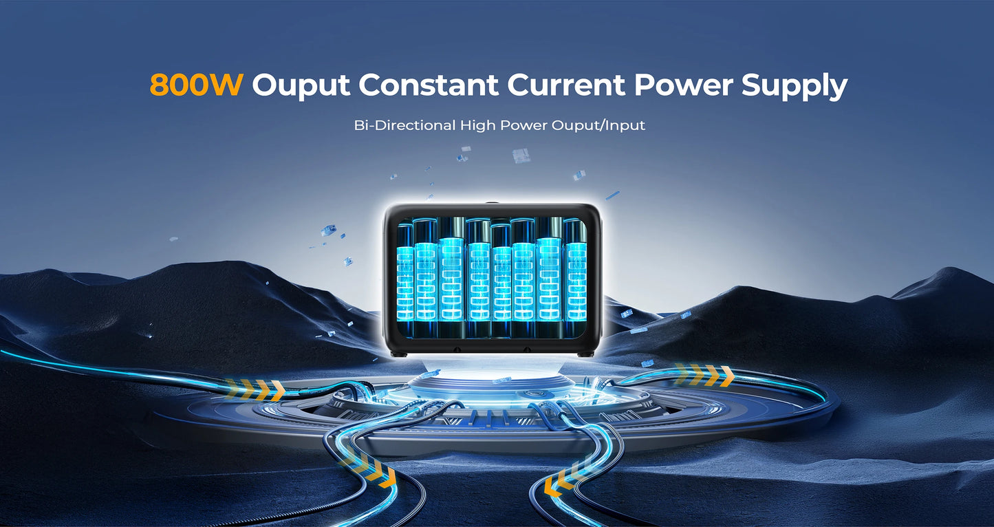 OUKITEL P800E Portable Power Station 800W Solar Generator 512Wh Lifepo4 Battery Home Backup Outdoor Camping Mobile power