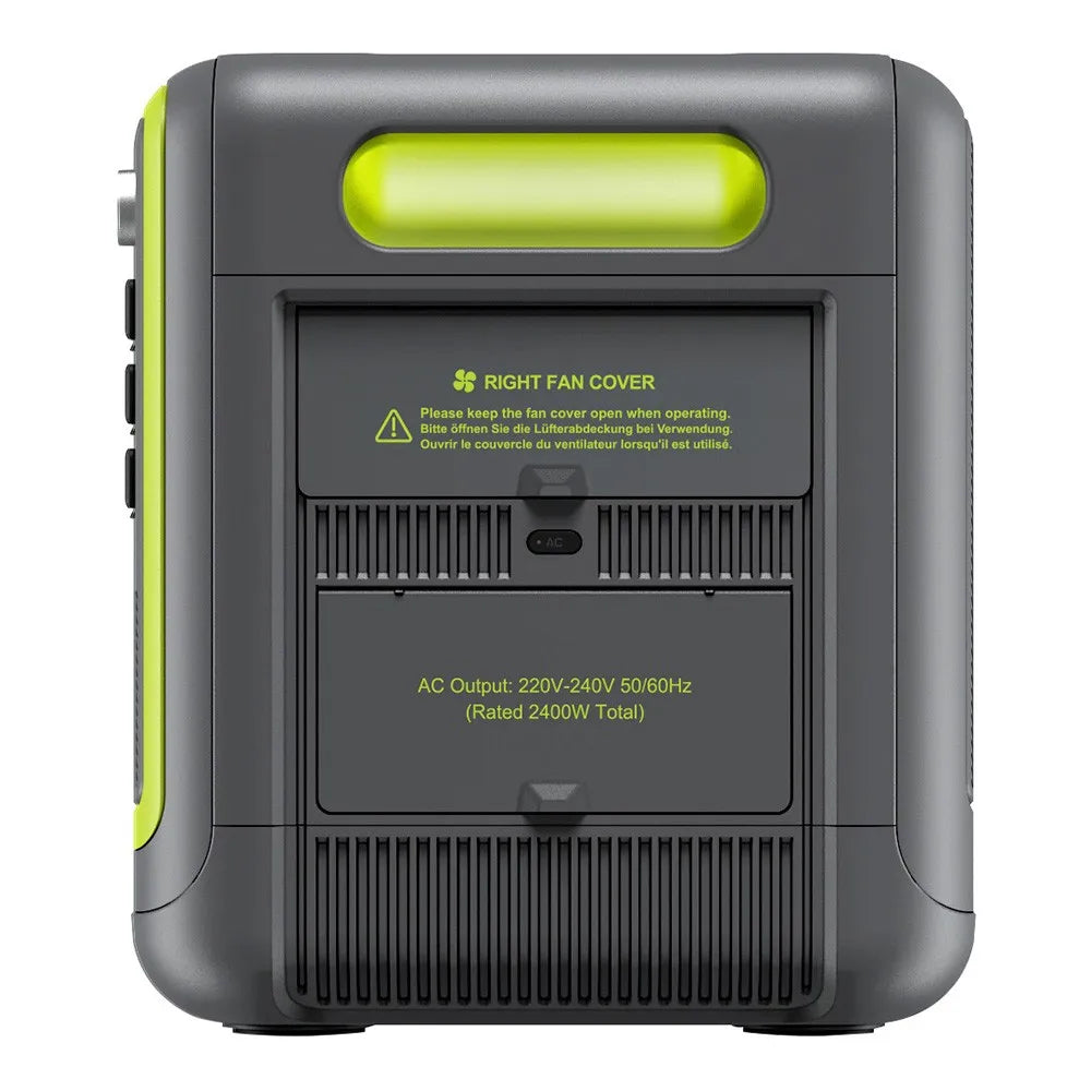 FOSSiBOT F2400 Portable Power Station, 2048Wh LiFePO4 Battery 2400W Output Solar Generator, 16 Output Ports, Bidirectional Inverter Technology, Intelligent Input Power Adjustment Knob, 3 Charging Methods