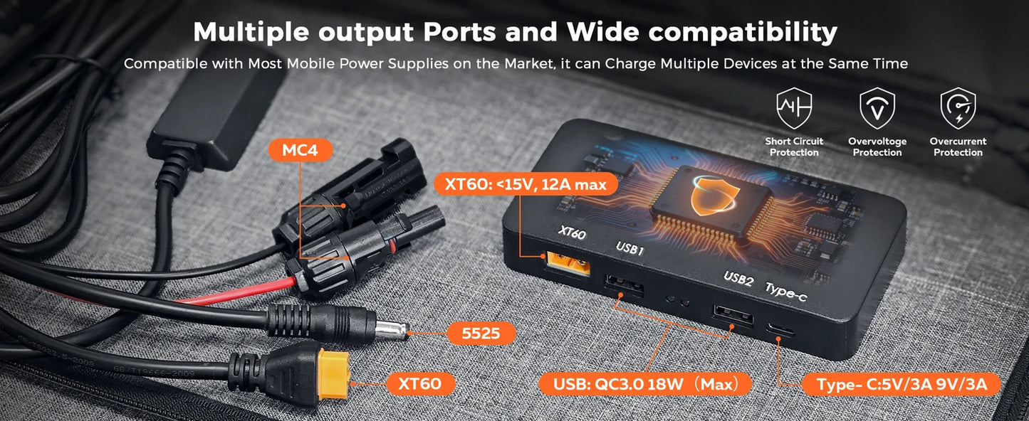 1800w Portable Power Station with 200w Solar Panel 220V Pure Sinve Wave Lifepo4 Battery UPS Function портативная электростанция