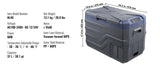SucceBuy 30/37/45L Car Refrigerator Single Zone Portable Freezer&Built-in Light Compressor Cooler for Outdoor Camping RV