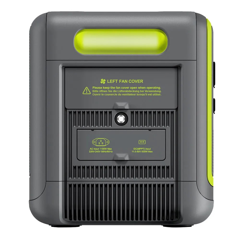 FOSSiBOT F2400 Portable Power Station, 2048Wh LiFePO4 Battery 2400W Output Solar Generator, 16 Output Ports, Bidirectional Inverter Technology, Intelligent Input Power Adjustment Knob, 3 Charging Methods