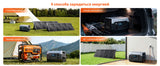 1800w Portable Power Station with 200w Solar Panel 220V Pure Sinve Wave Lifepo4 Battery UPS Function портативная электростанция