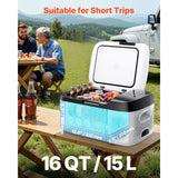 SucceBuy 15L 20L 22L Car Refrigerator Electric Cooler -4°F to 68°F Car Fridge with APP Control Cars Freezer for RVs Camping
