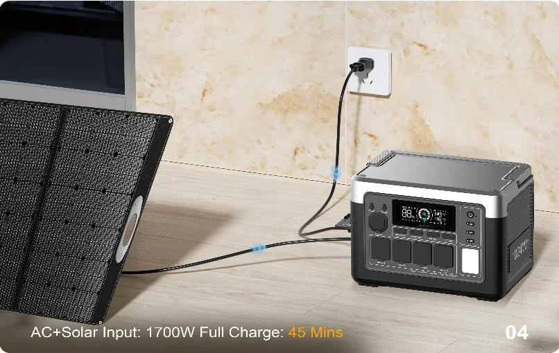 OUKITEL P1000 PLUS Portable Power Station 1800W Solar Generator 1024Wh Lifepo4 Battery Home Backup Outdoor Camping Mobile power