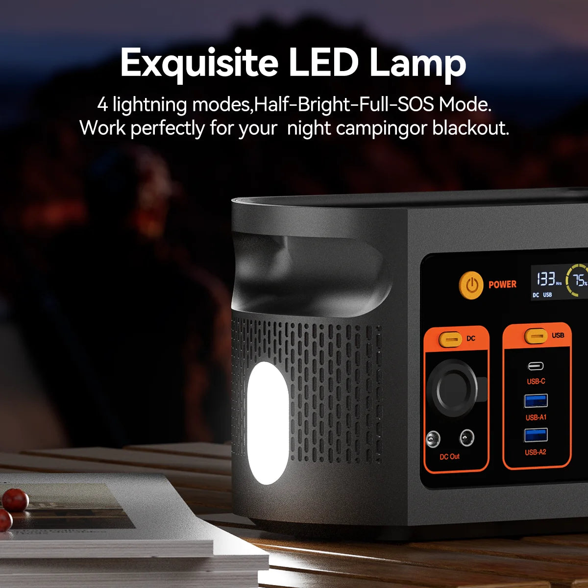 FF FlashFish E103 Portable Power Station 300W 179.2Wh LiFePO4 Battery Quick Charge 1.6H for Solar Panel AC DC Outdoor Power RV