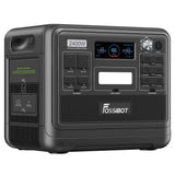 FOSSiBOT F2400 Portable Power Station, 2048Wh/640000mAh LiFePO4 Battery, 2400W(4600W Peak) Solar Generator, 3xAC RV Car USB Type-C QC3.0 PD DC5521 Pure Sine Wave Full Outlets, 1.5 Hours Fast Charging, MPPT Charge Controller B