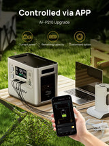 AFERIY AF-P210 Portable Power Station 2400W Solar Generator 2048Wh LiFePO4 Battery Home Backup Outdoor Camping Mobile Power