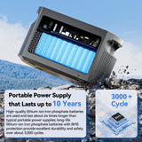 FF FlashFish E103 Portable Power Station 300W 179.2Wh LiFePO4 Battery Quick Charge 1.6H for Solar Panel AC DC Outdoor Power RV