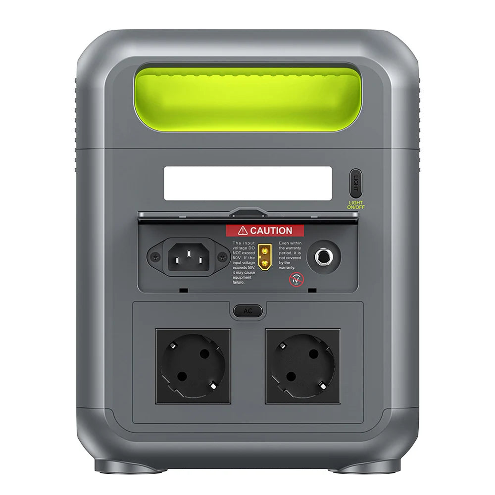 FOSSiBOT F1200 Portable Power Station, 1024Wh Capacity, 1200W Rated Power, 3 LED Light Modes, 7 Output Ports, BMS Protection, 5 Gears Input Regulator, EV-Grade LiFePO4 Battery, 4000+ Cycle Times