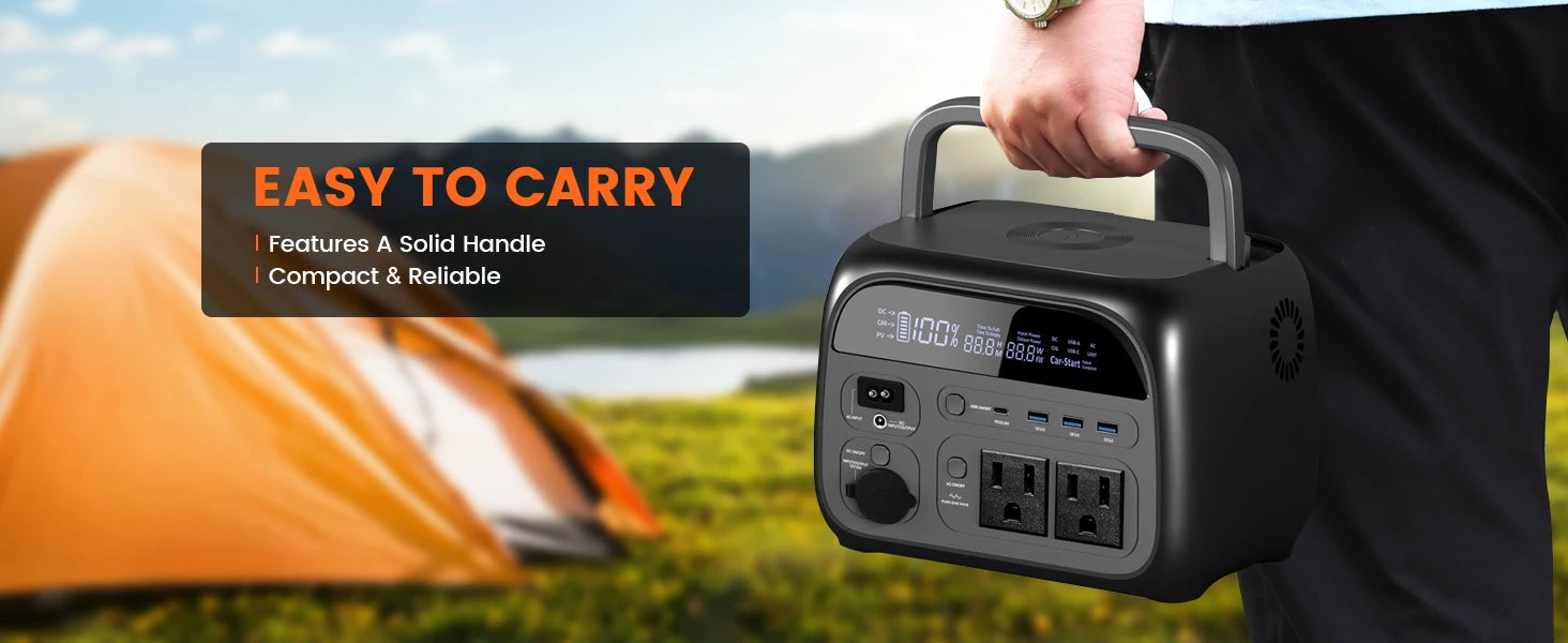 CTOLITY AP400 500W Portable Power Station 2048Wh LiFePo4 Battery 400W Solar Panel AP1000 1800W AC Charging Station Power Bank