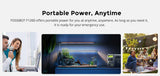 FOSSiBOT F1200 Portable Power Station, 1024Wh Capacity, 1200W Rated Power, 3 LED Light Modes, 7 Output Ports, BMS Protection, 5 Gears Input Regulator, EV-Grade LiFePO4 Battery, 4000+ Cycle Times