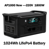 CTOLITY AP400 500W Portable Power Station 2048Wh LiFePo4 Battery 400W Solar Panel AP1000 1800W AC Charging Station Power Bank