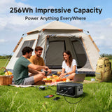 ALLPOWERS VOLIX P300 Portable Power Station 256Wh LiFePO4 Battery 300W (Peak 600W) AC Output for Outdoor Camping Travel Home Use