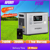 AFERIY AF-P210 Portable Power Station 2400W Solar Generator 2048Wh LiFePO4 Battery Home Backup Outdoor Camping Mobile Power