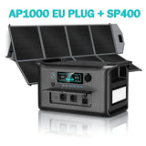 CTOLITY AP400 500W Portable Power Station 2048Wh LiFePo4 Battery 400W Solar Panel AP1000 1800W AC Charging Station Power Bank