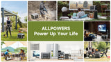 ALLPOWERS R2500 Portable Power Station 1920Wh LiFePO4 Battery 2500W Emergency Household Outdoor Power Supply for RV Travel