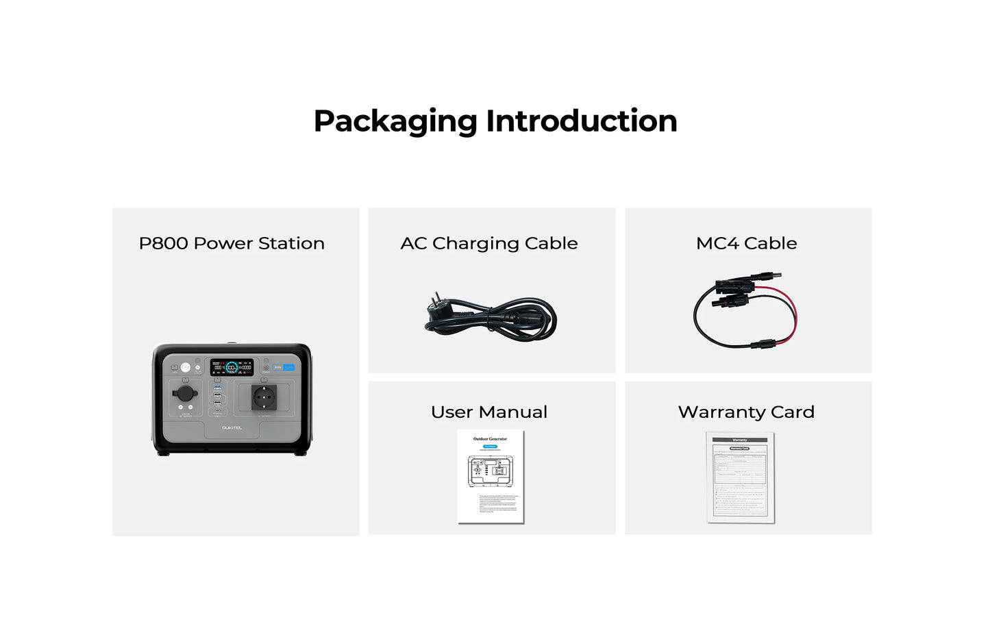OUKITEL P800E Portable Power Station 800W Solar Generator 512Wh Lifepo4 Battery Home Backup Outdoor Camping Mobile power