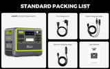 FOSSiBOT F2400 Portable Power Station, 2048Wh LiFePO4 Battery 2400W Output Solar Generator, 16 Output Ports, Bidirectional Inverter Technology, Intelligent Input Power Adjustment Knob, 3 Charging Methods