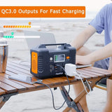 Flashfish E200 Portable Power Station 200W 151Wh LiFePO4 Battery Outdoor travel Vehicle usage Home Portable Carry Power Supply