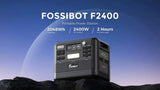 FOSSiBOT F2400 Pure Sine Wave Portable Power Station 2048Wh 2400W Output Generator 16 Output Ports Solar Portable Folding trolls